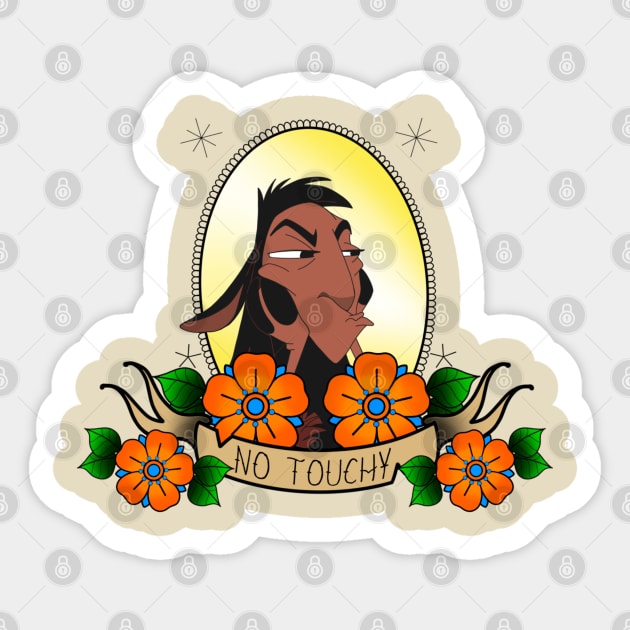 No Touchy! Sticker by Tatted_and_Tired